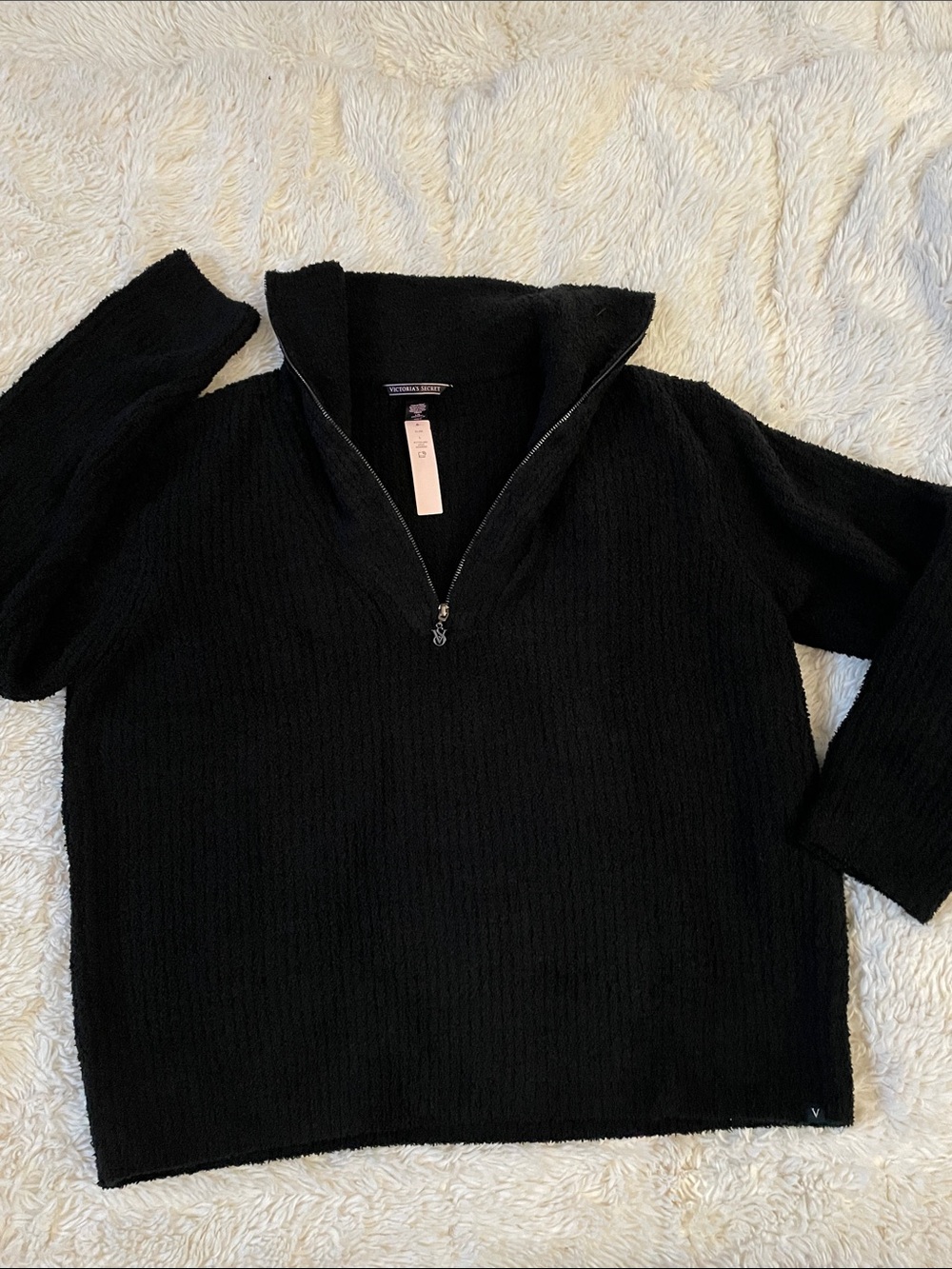 Victoria's Secret Kaia Mock Neck Tunic Black size Large